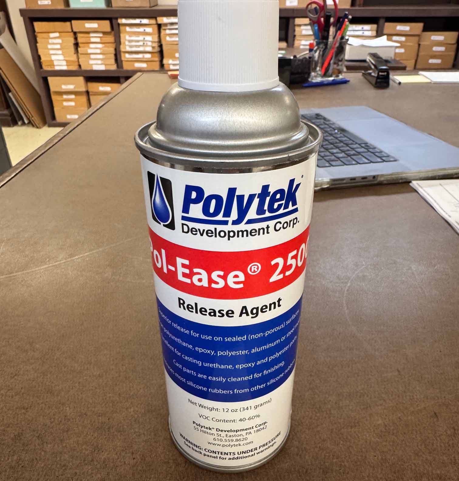 Polytek- Pol-Ease 2500 Release Agent- Aersol 8 oz