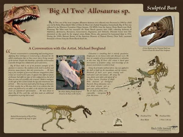Allosaurus sp. BIG AL TWO Sculpted Bust Poster